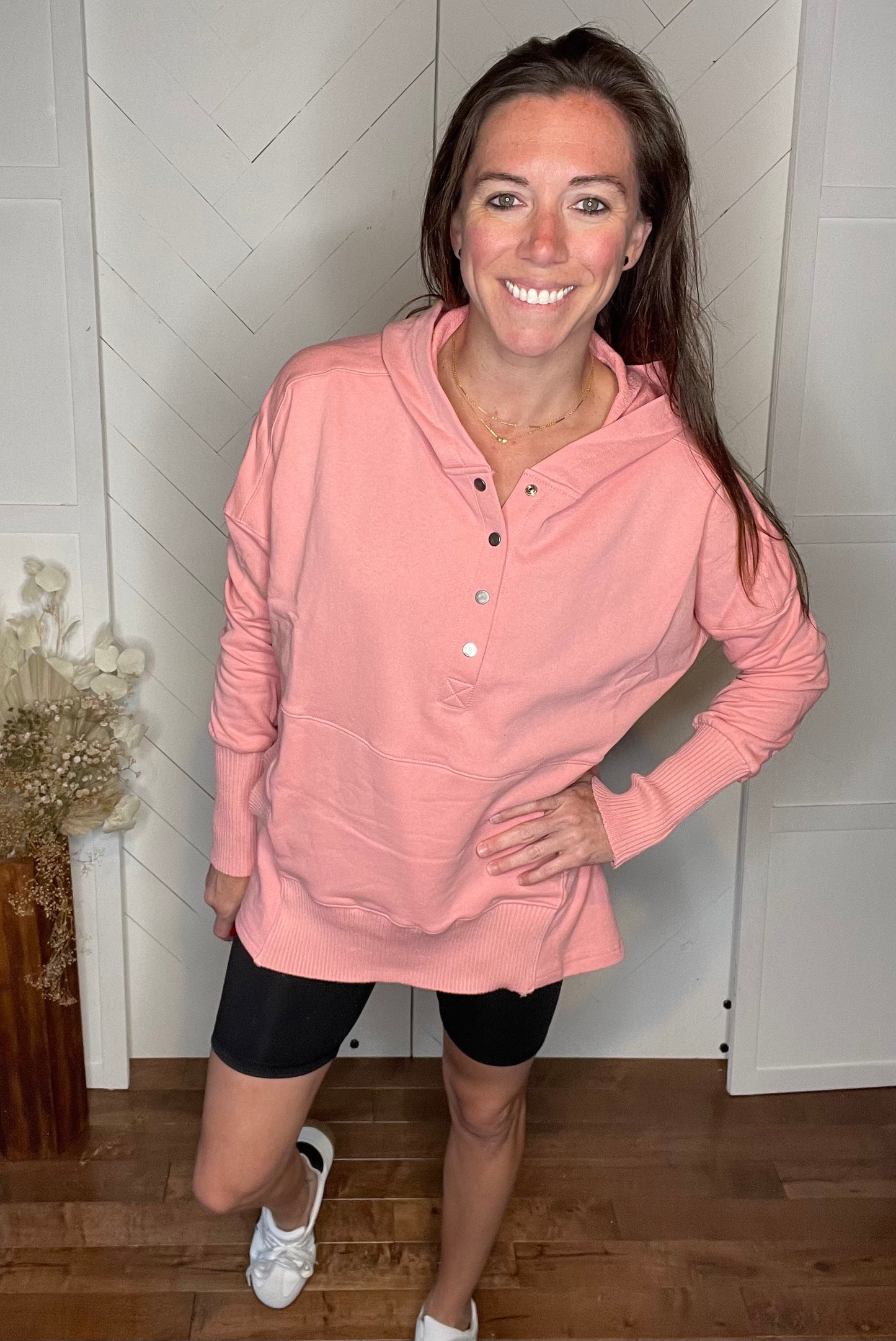 Vivian Pullover: Blush