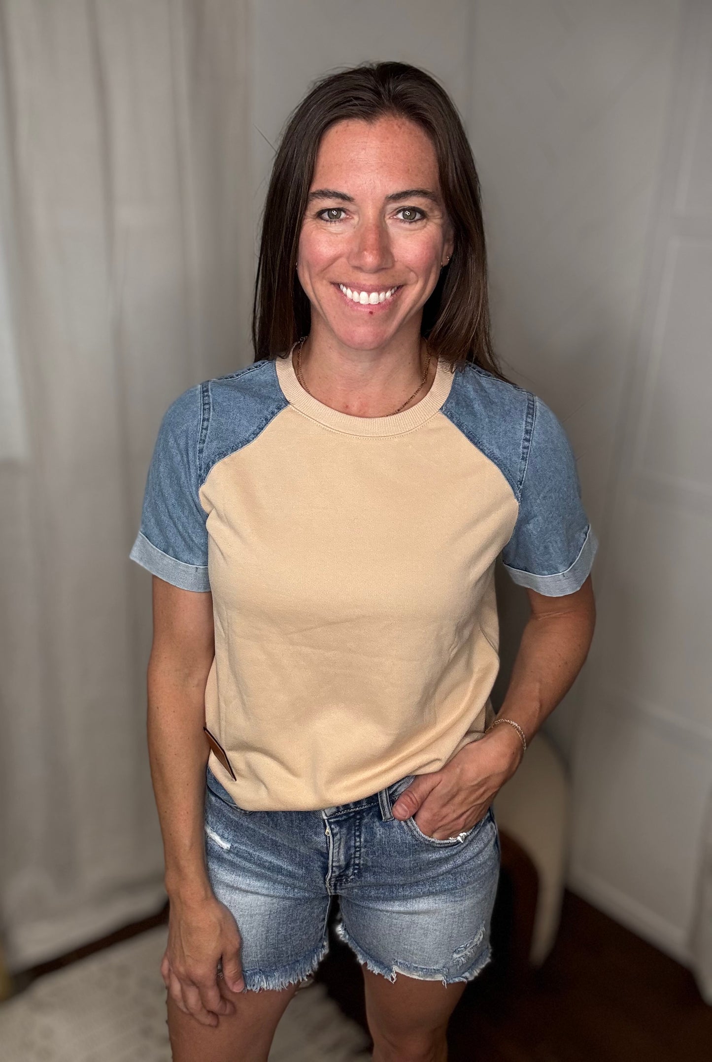 Denim Remix Tee