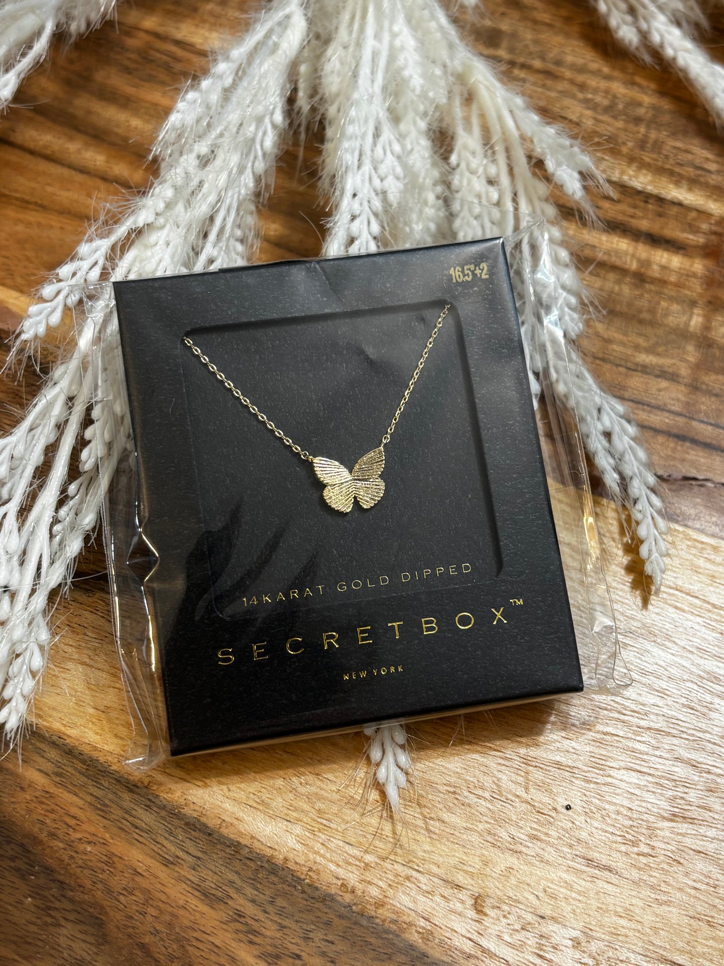 Gold Butterfly Pendant Necklace