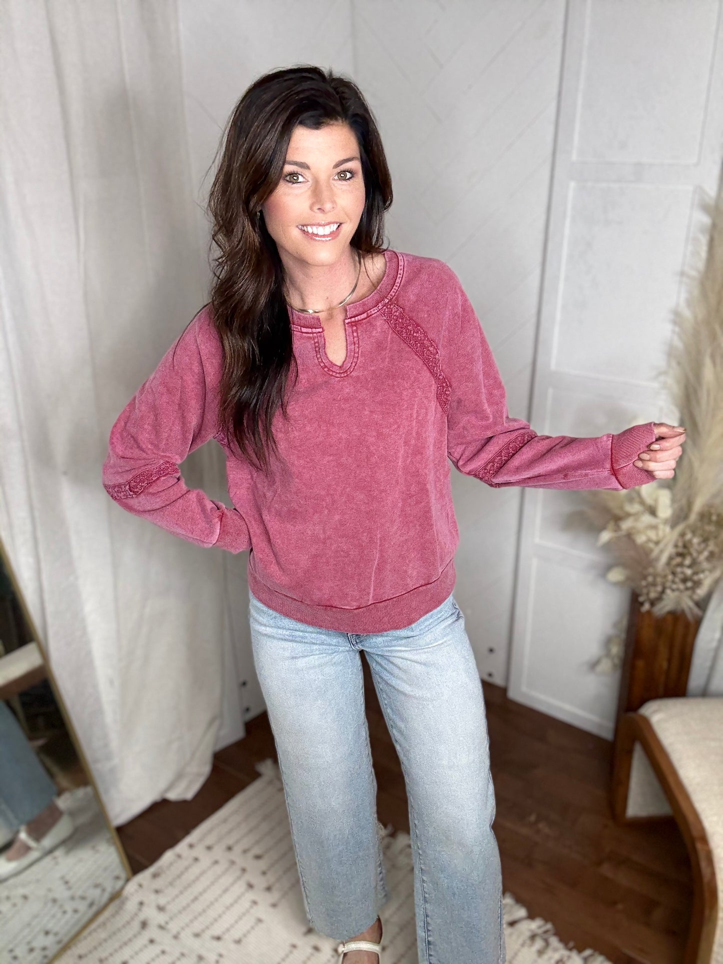 Dahlia Bloom Lace Sweater