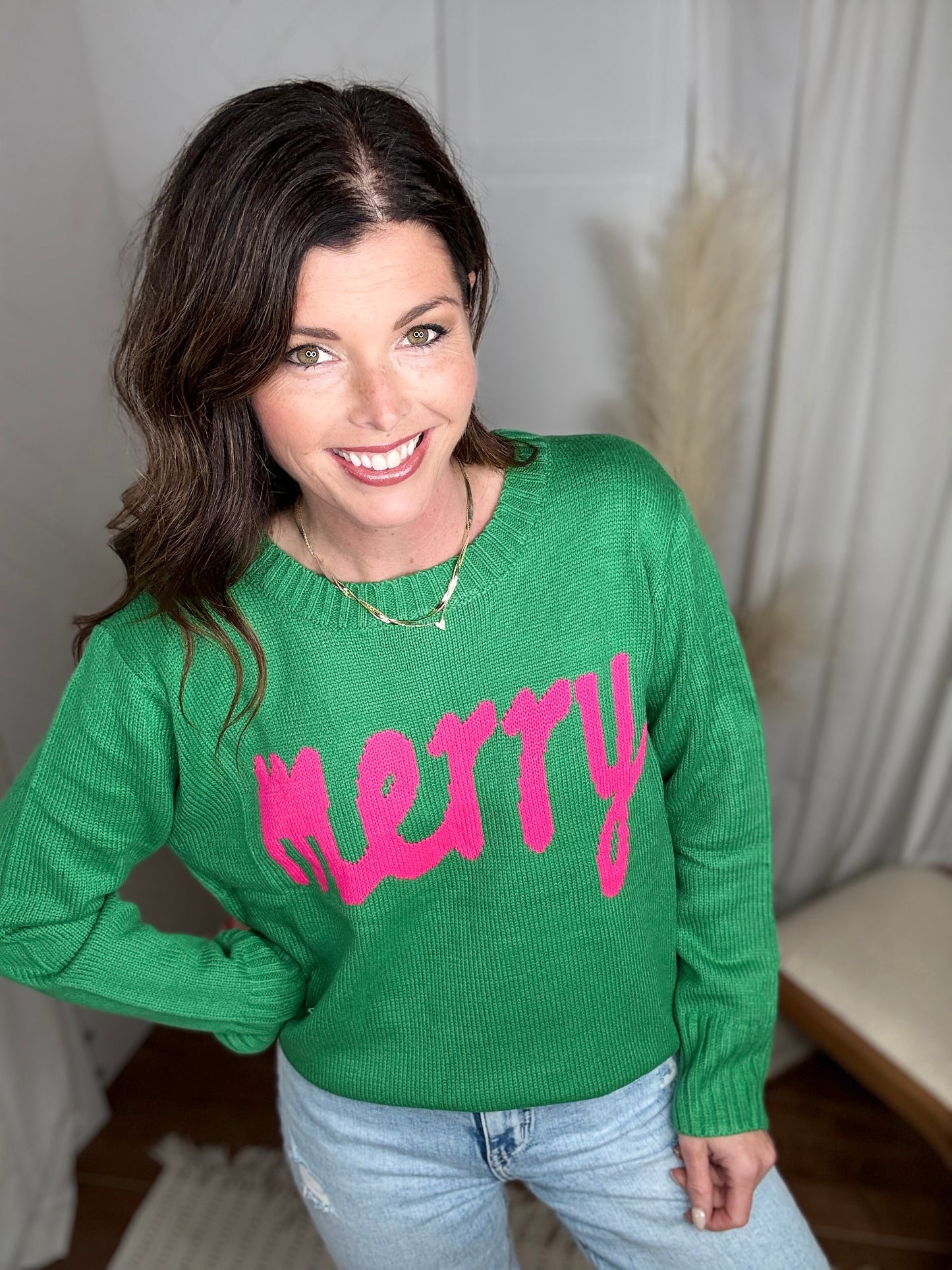 Mint Green Merry Sweater