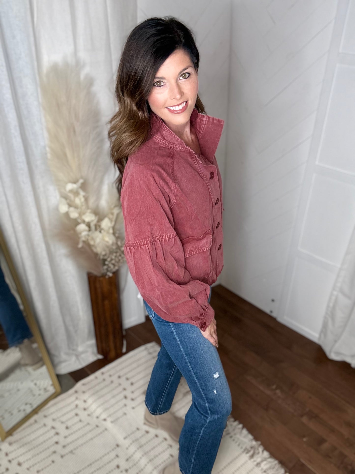 Maroon Western Jacket
