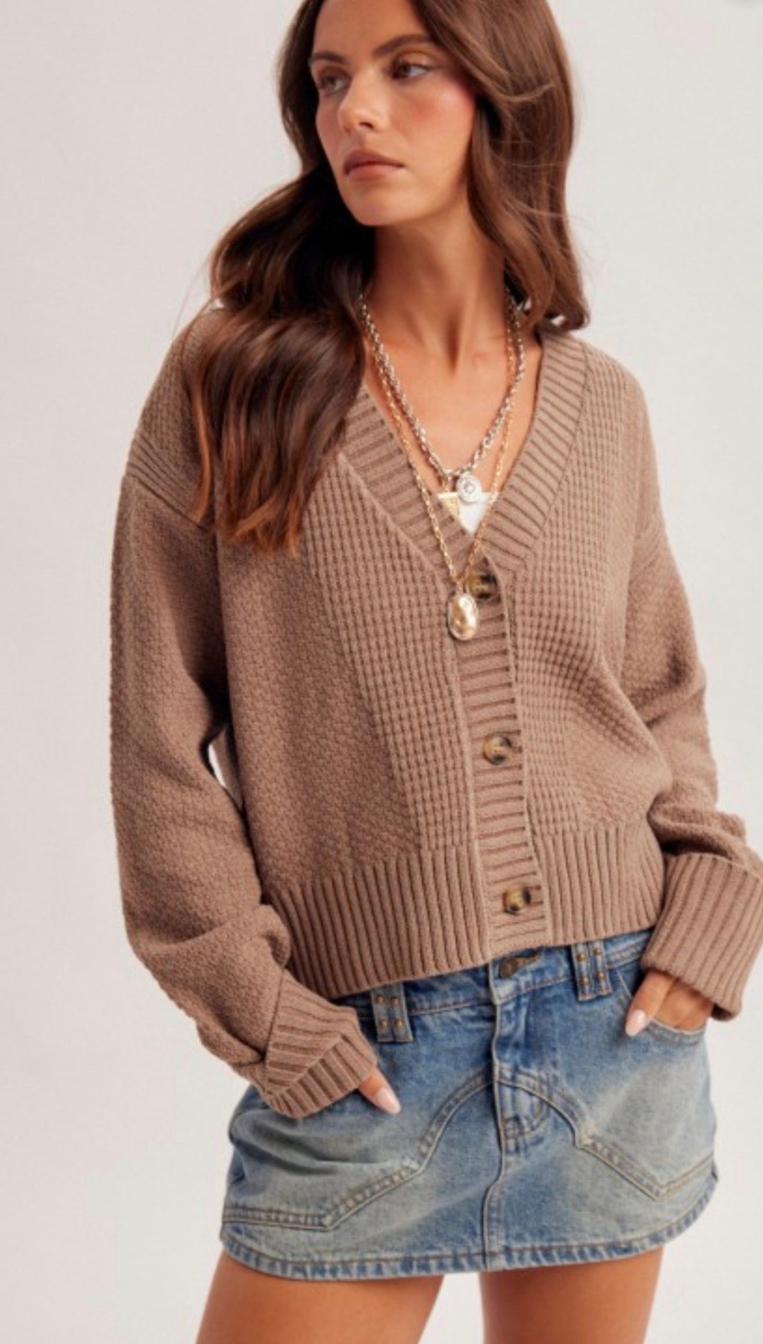 The Harper Cardigan: Mocha