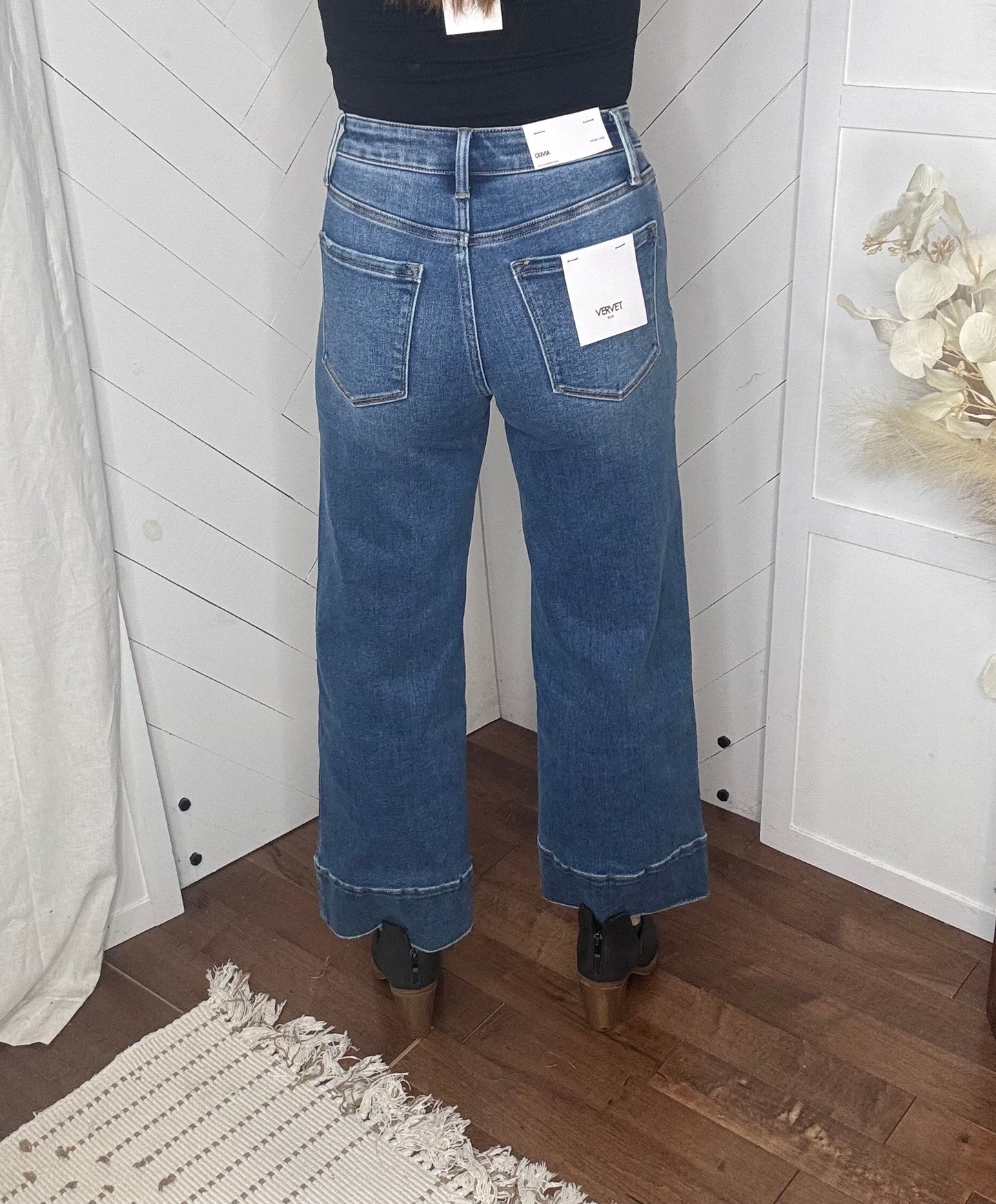 Vervet92: High Rise Pin Tuck Wide Legs