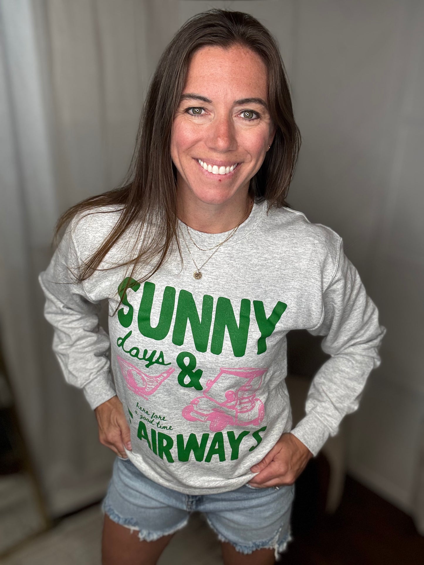 Sunny Fairways Crewneck Sweatshirt