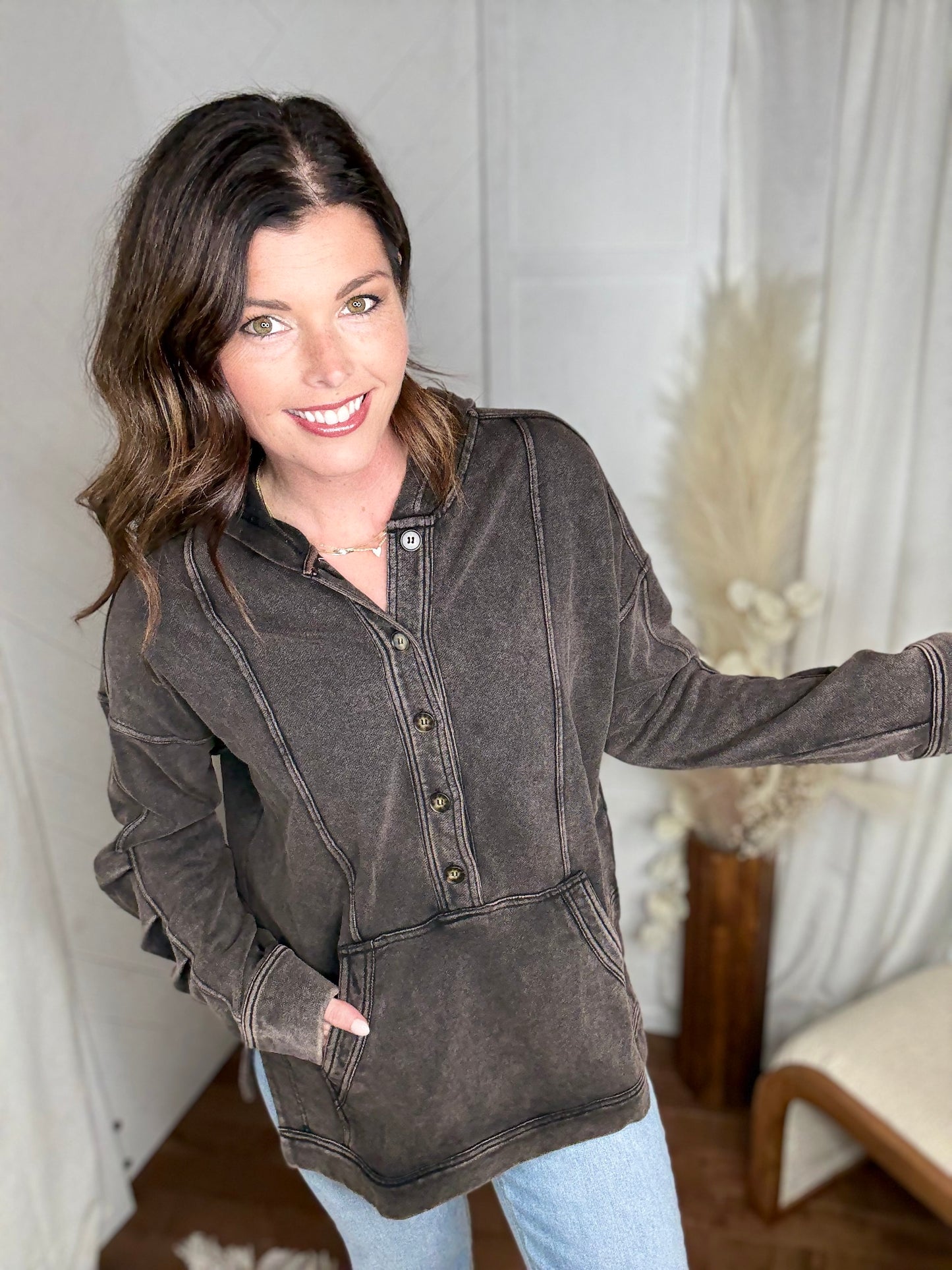 Mineral Drift Hooded Tunic