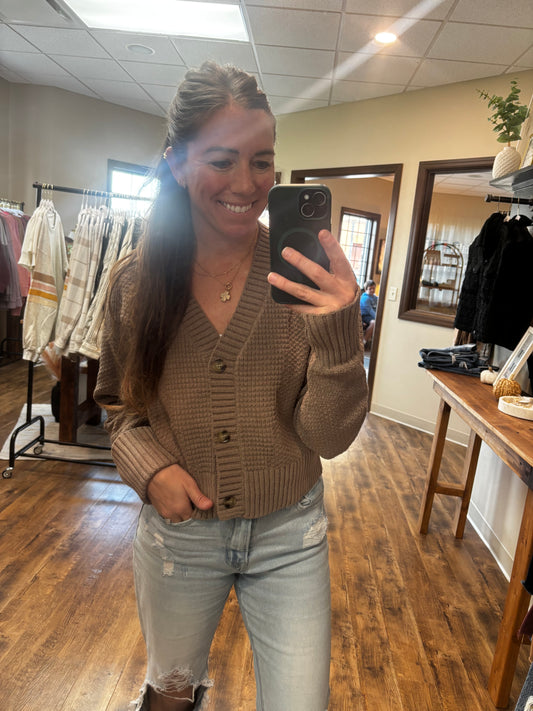 The Harper Cardigan: Mocha