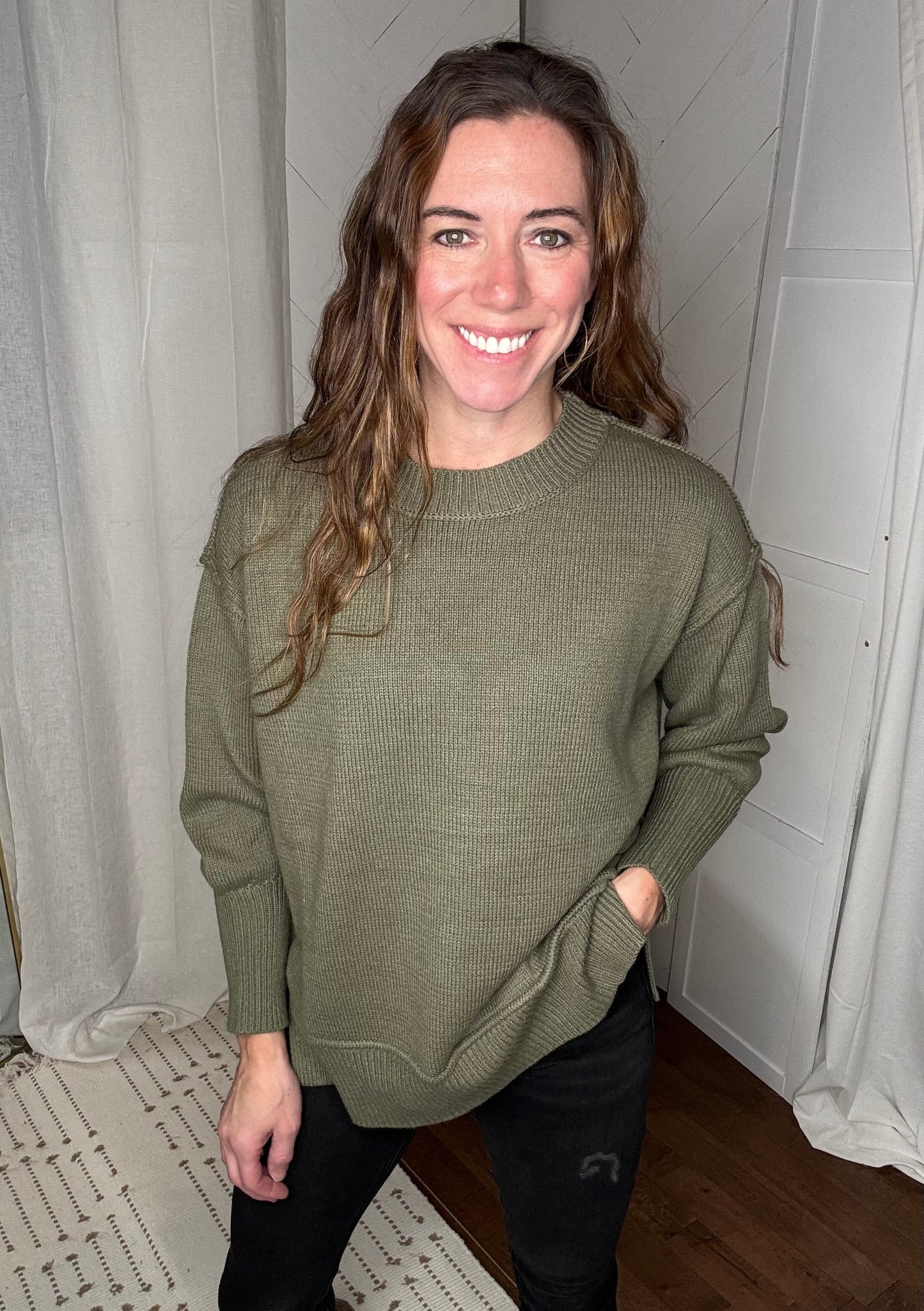 Olive Bell Sweater