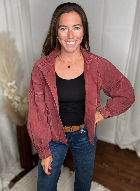 Maroon Western Jacket