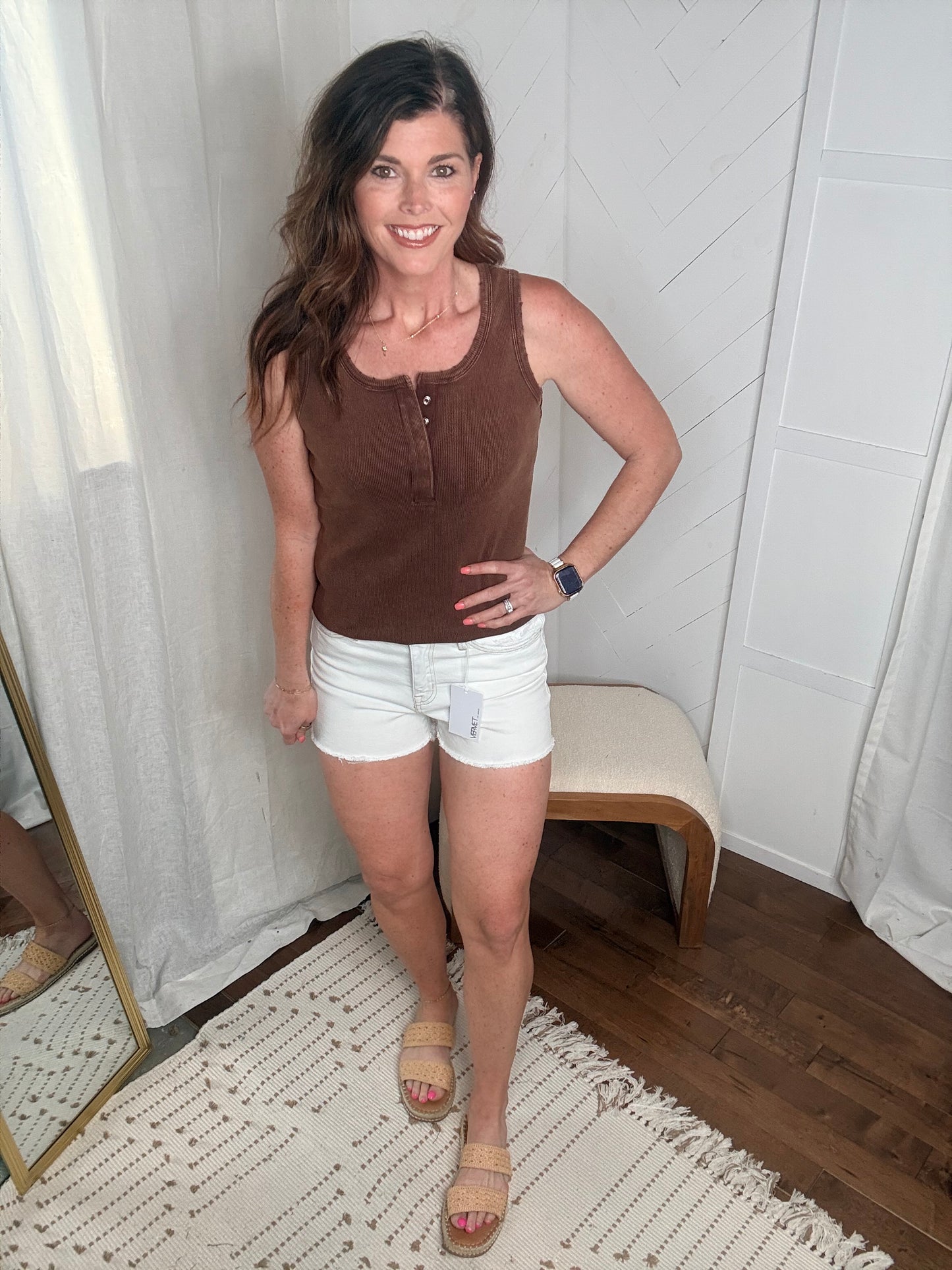 Vintage Brew Ribbed Tank