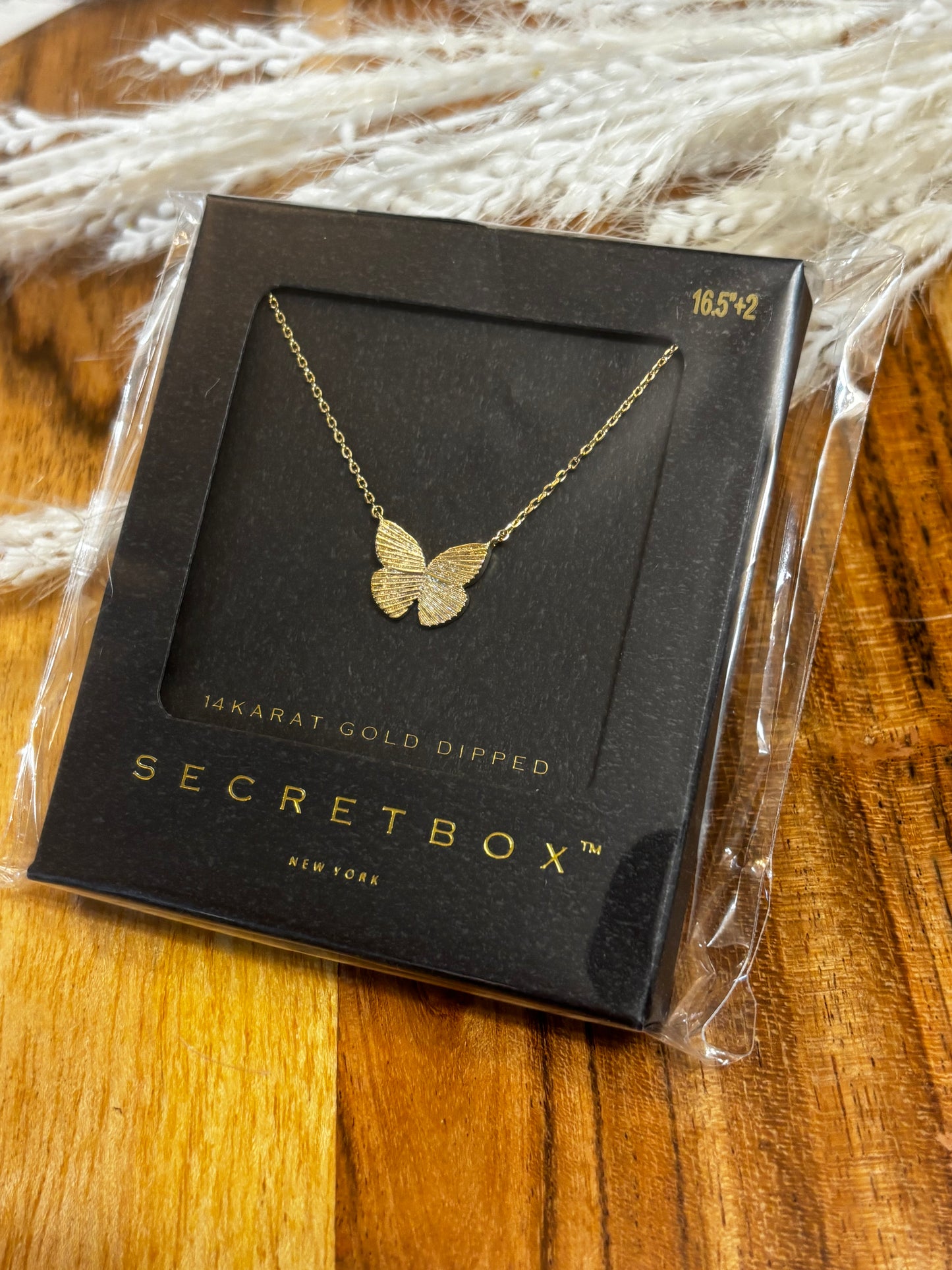 Gold Butterfly Pendant Necklace