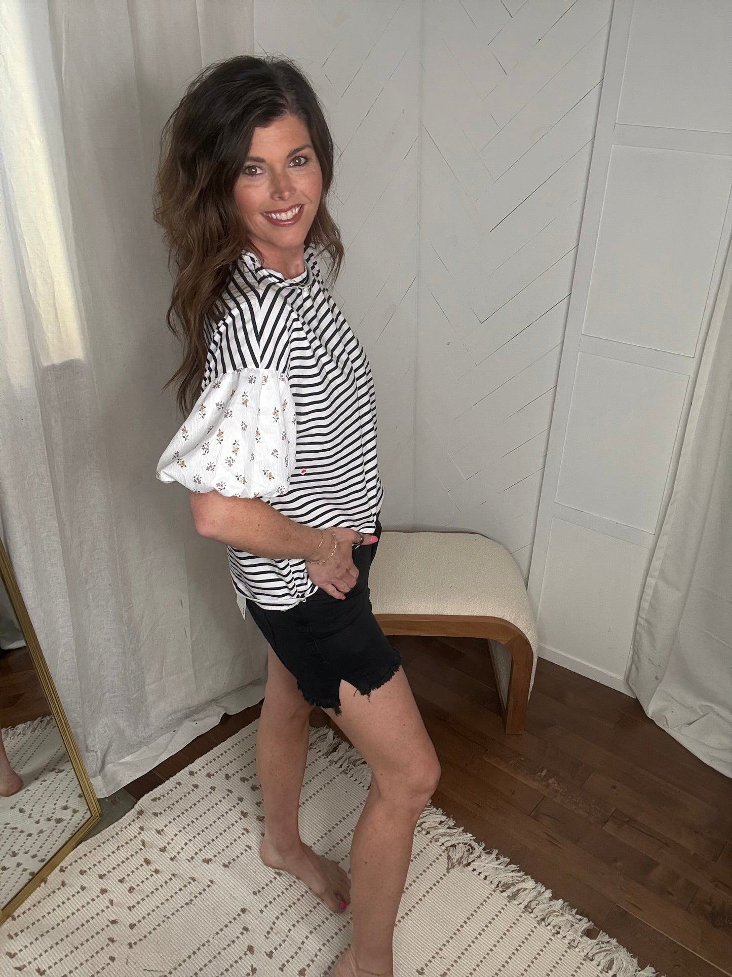 Midnight Bloom Top