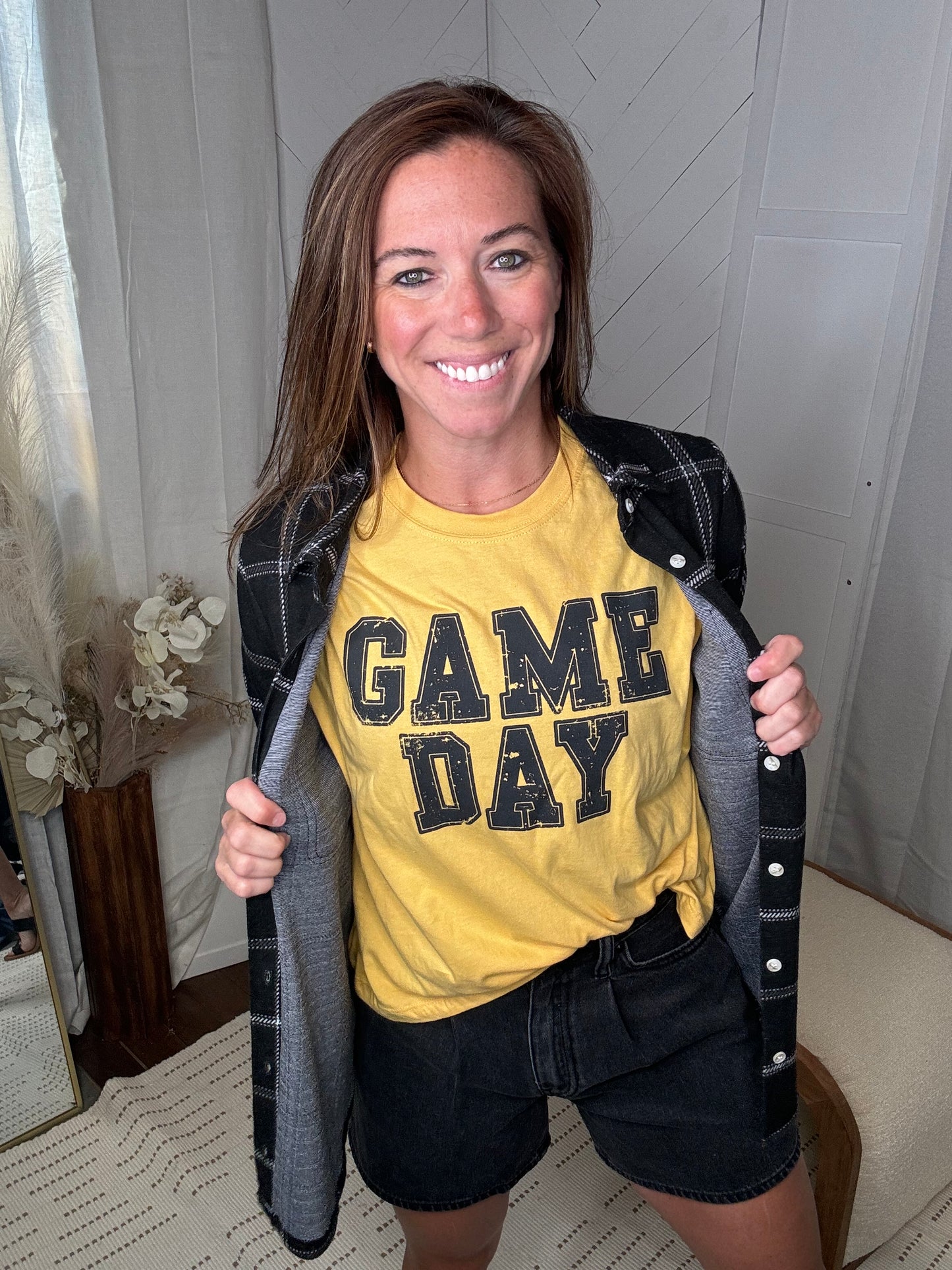 GAME DAY Tee: Yellow/Black