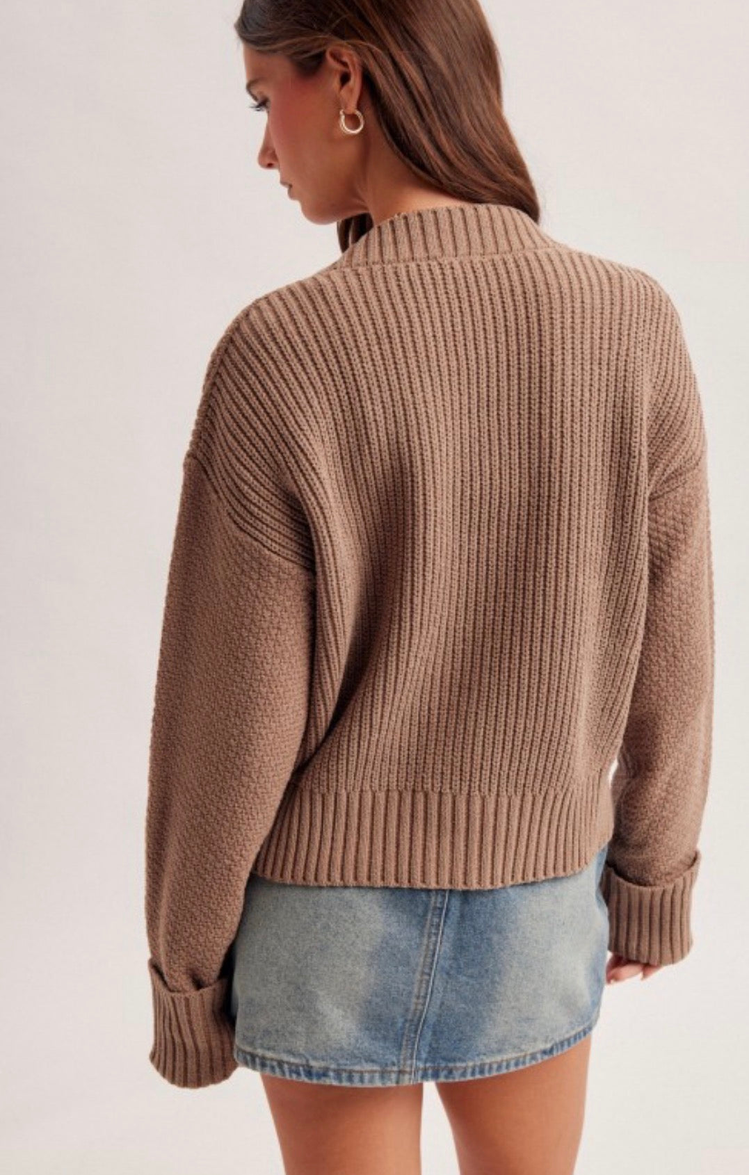 The Harper Cardigan: Mocha