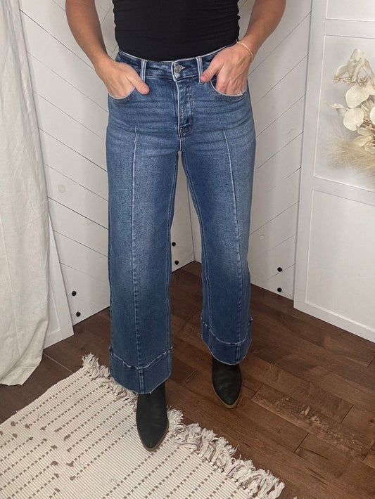 Vervet92: High Rise Pin Tuck Wide Legs