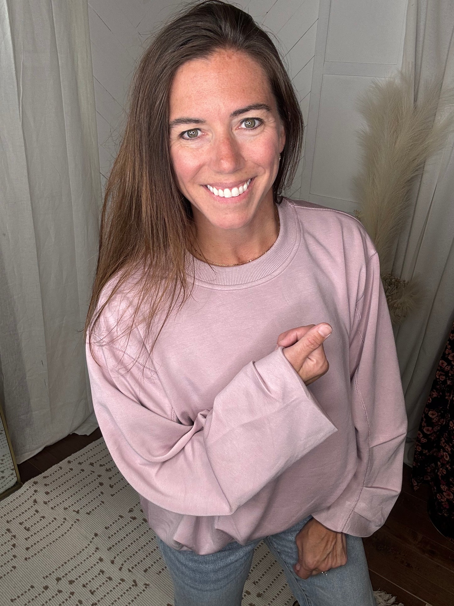 Mauve Soft-Stream Pullover