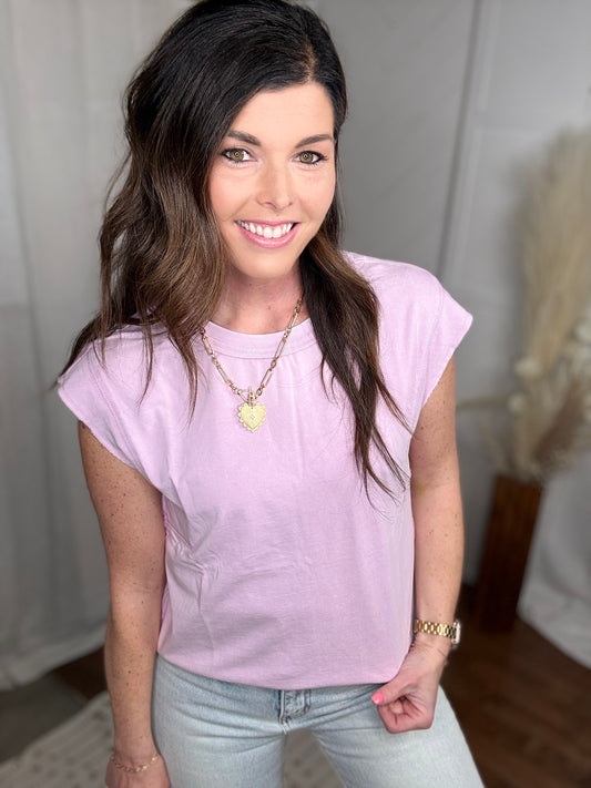 Vintage Blush Boxy Tee