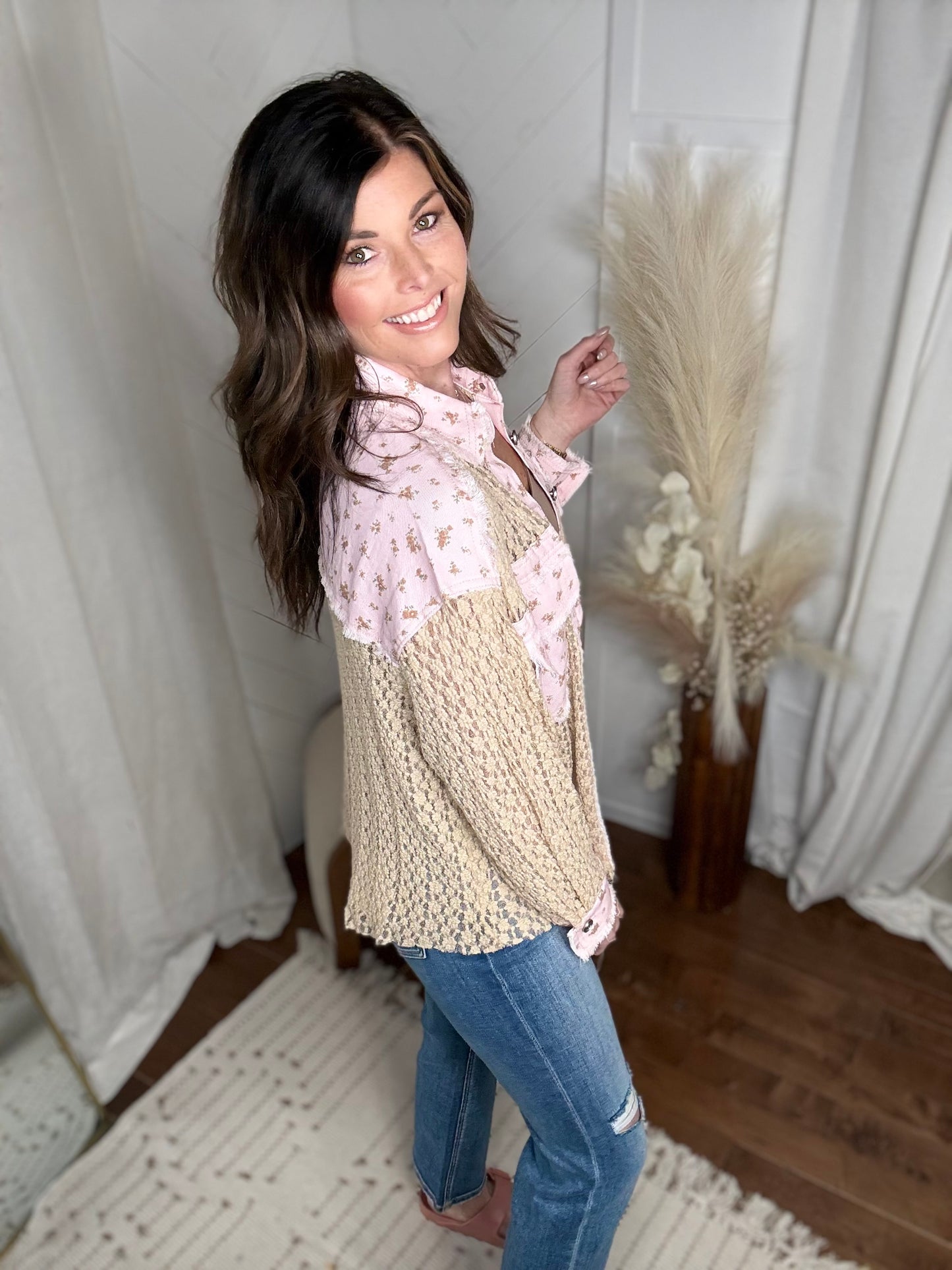 Pink Latte Woven Shirt