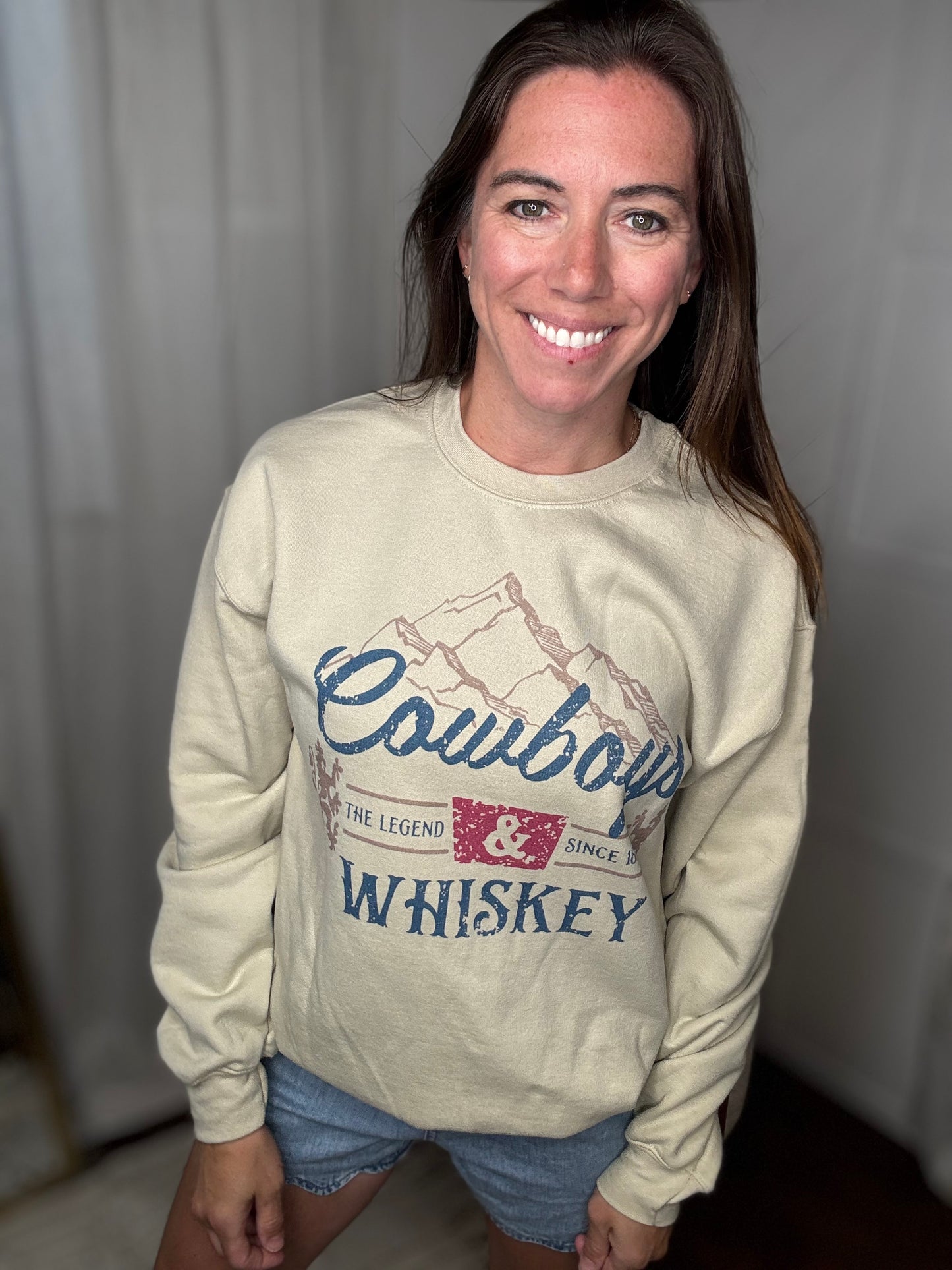 Cowboys + Whiskey Sweatshirt