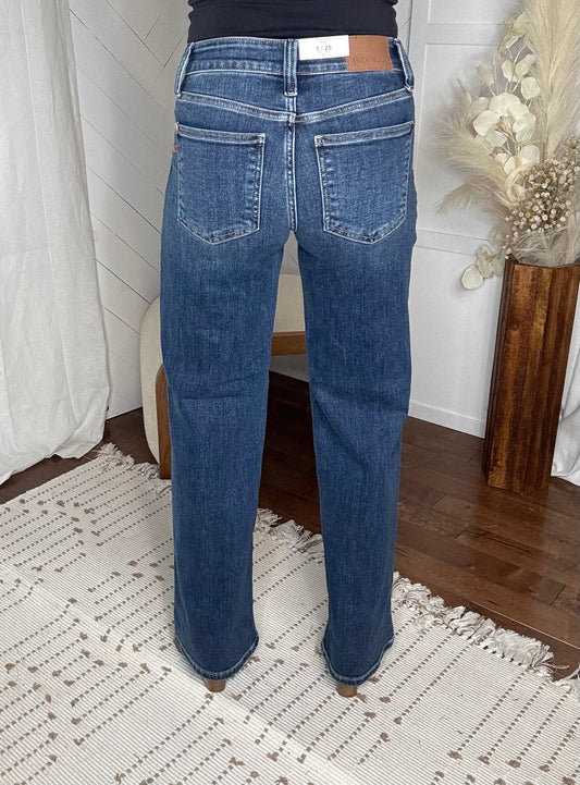 Judy Blue80: High Waist Straight Cut