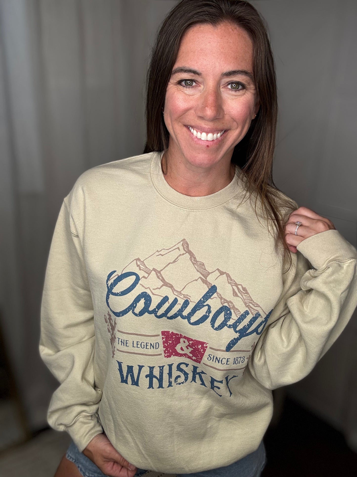 Cowboys + Whiskey Sweatshirt
