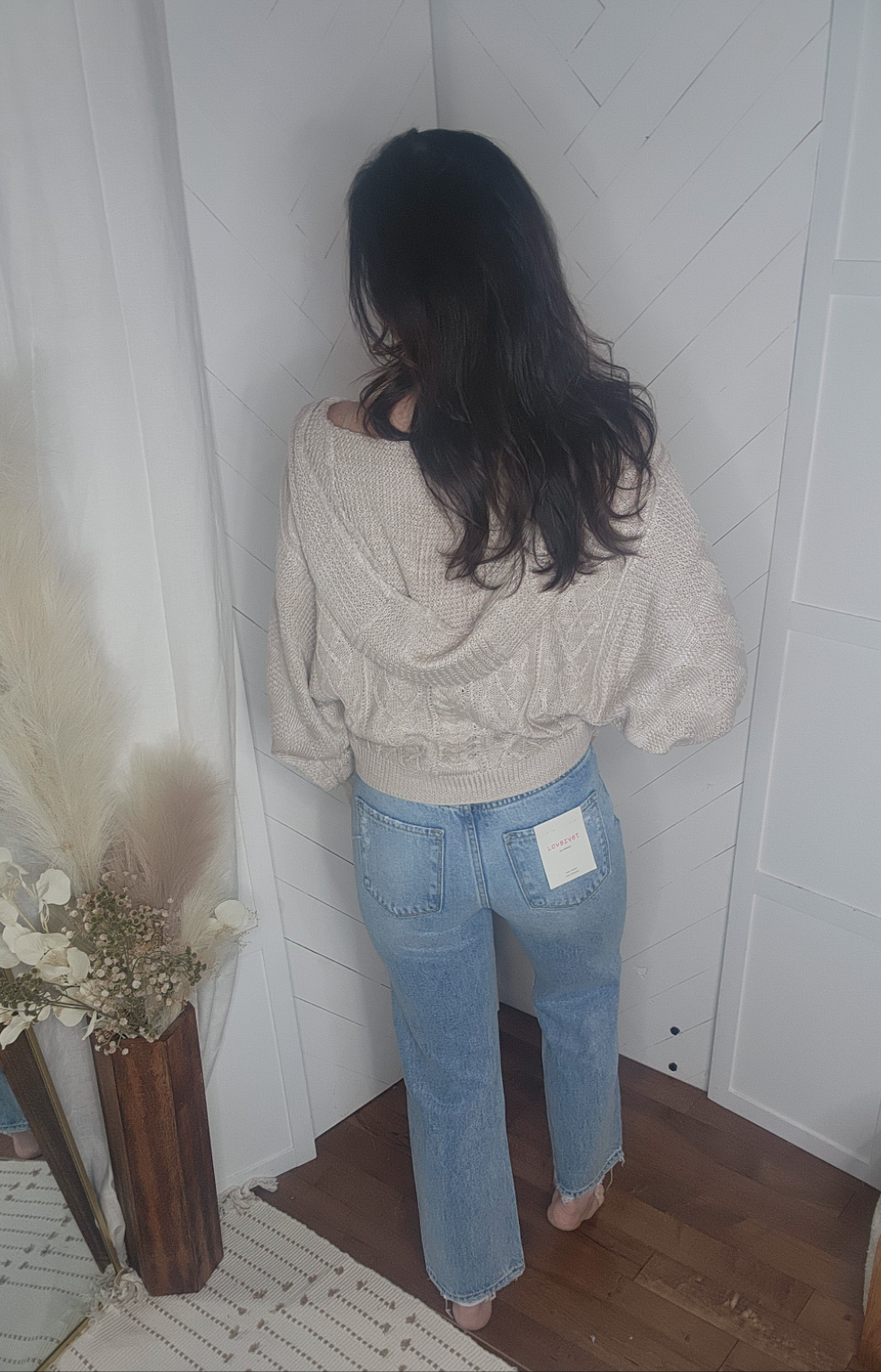 Dolman Hooded Oatmeal Sweater