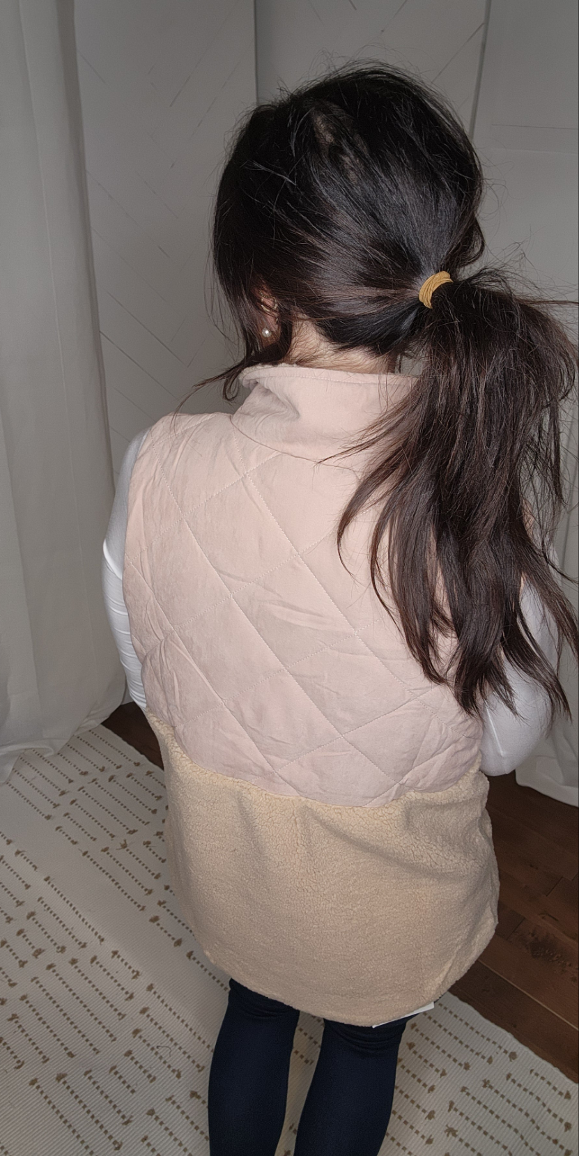 Dusty Rose Quilted Vest