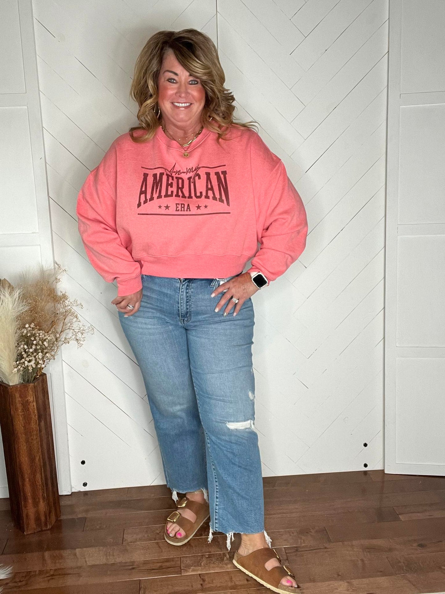 In My American Era Sweatshirt: Rose