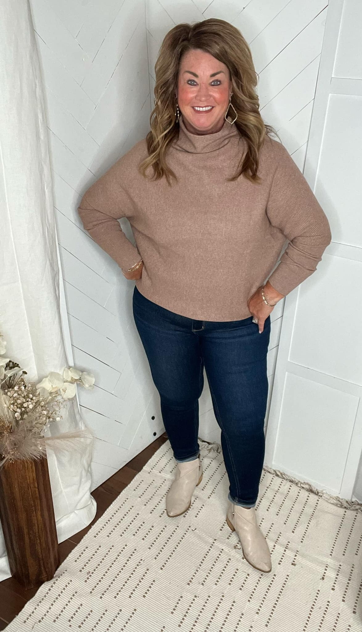 Latte Dolman Pullover