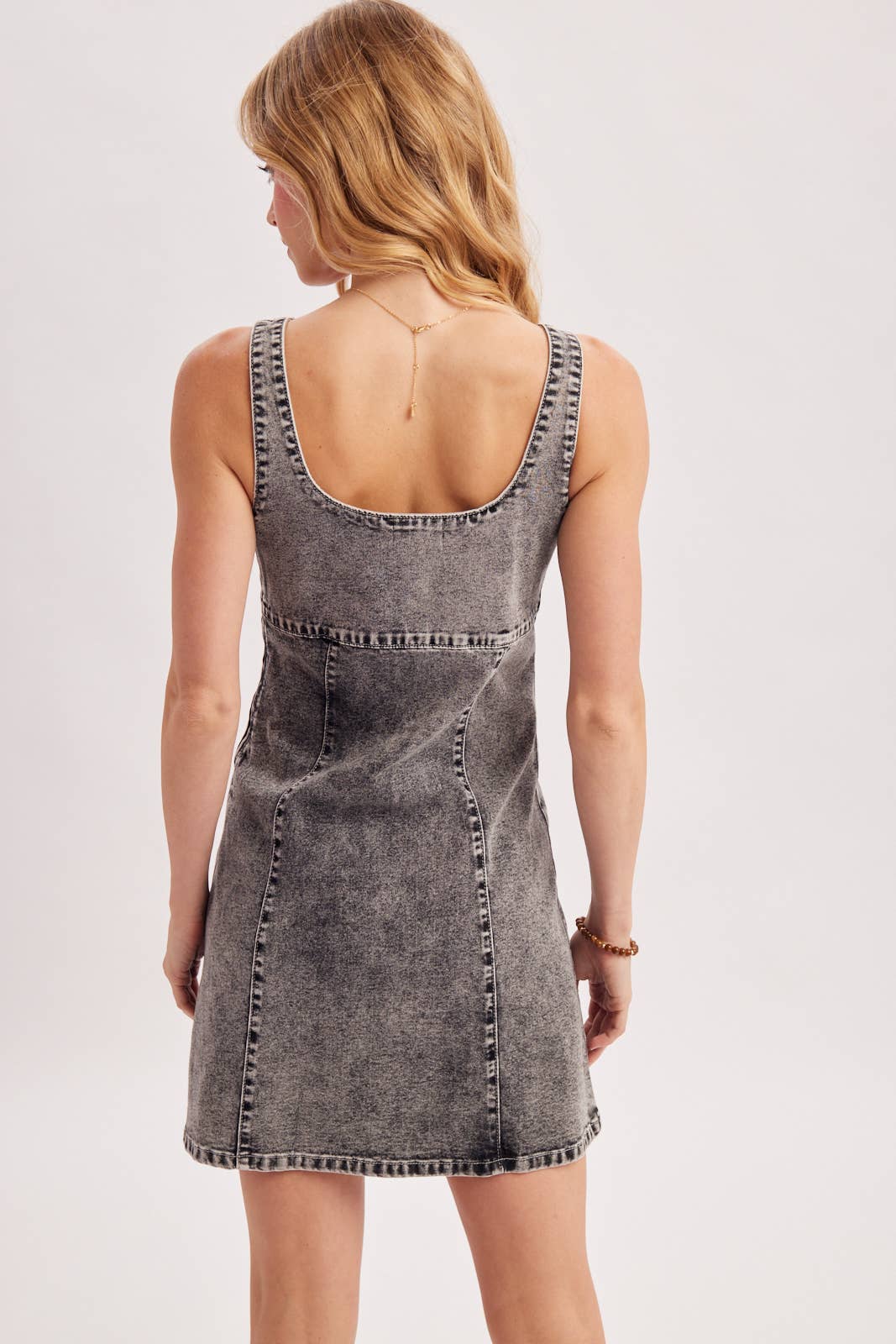 Grey Wash Denim Dress
