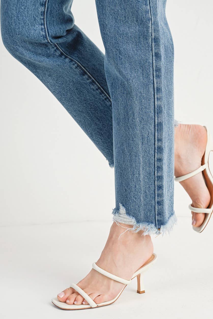 Midtown High Rise Distressed Jeans