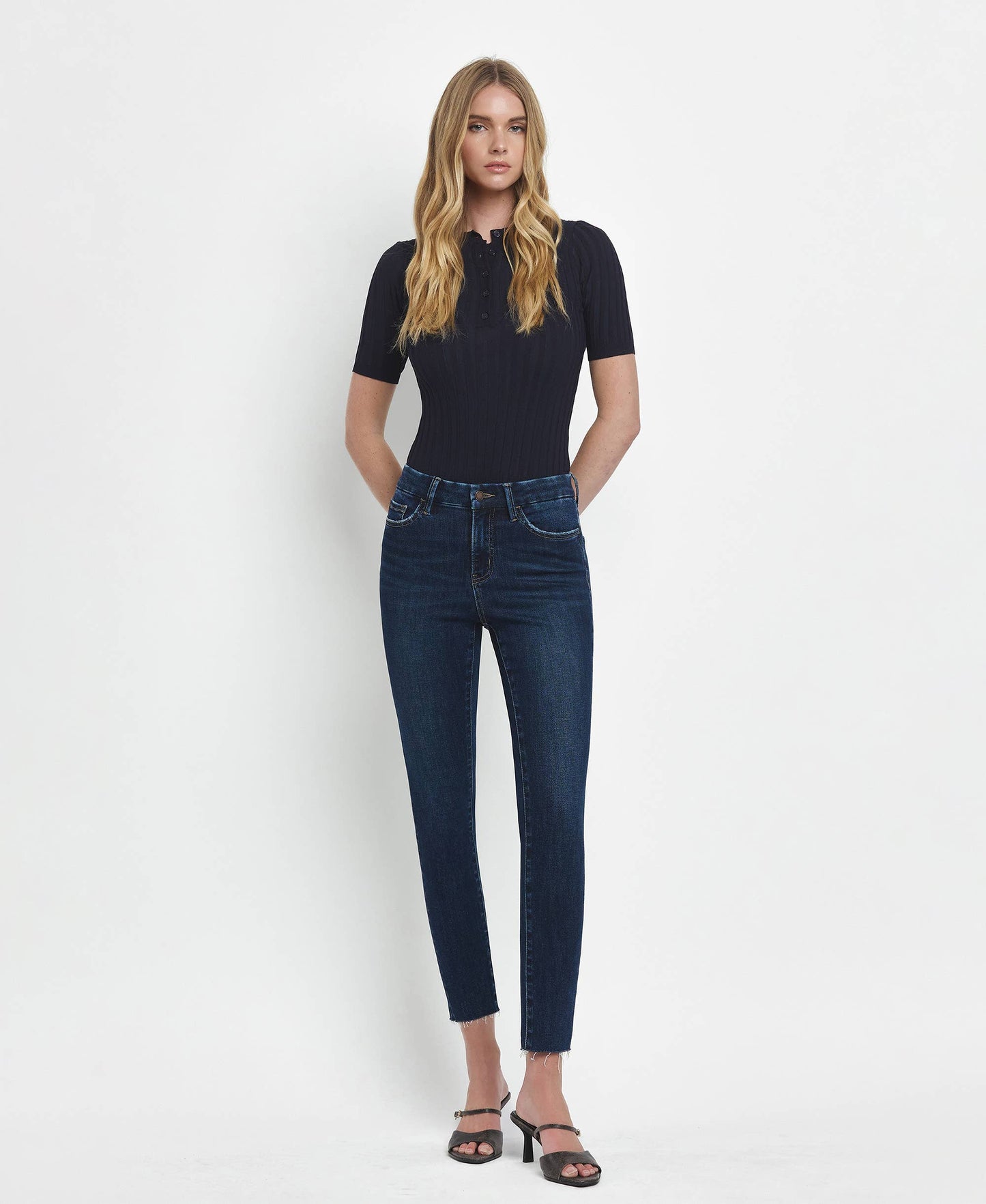 Loveret81: High Rise Crop Skinny