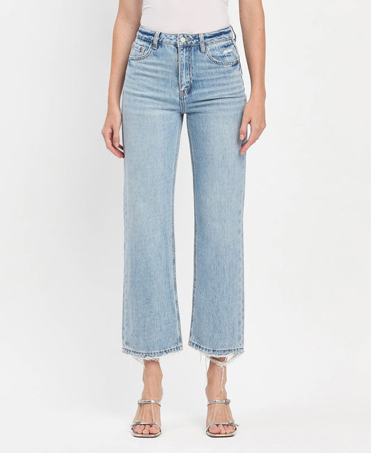 Loveret28: 90'S Super High Rise Ankle Wide Leg