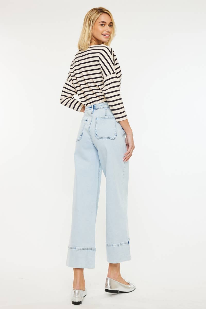 KanCan85: High Rise Cropped Wide Leg